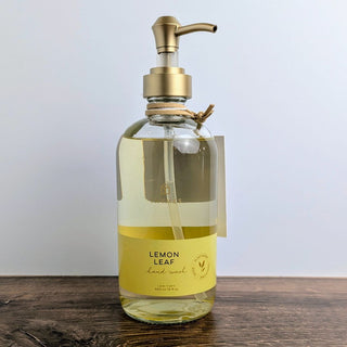 15 fl oz Lemon Leaf Handwash in Glass Hand pump