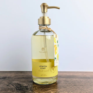 15 fl oz Lemon Leaf Handwash in Glass Hand pump