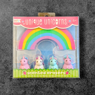 Unique Unicorns Scented Erasers - Set of 5 | OOLY