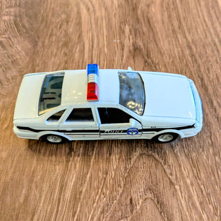 Pull Back White Police Car Toy