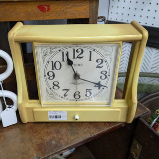 Westclox Yellow Wall Clock - Not WORKING