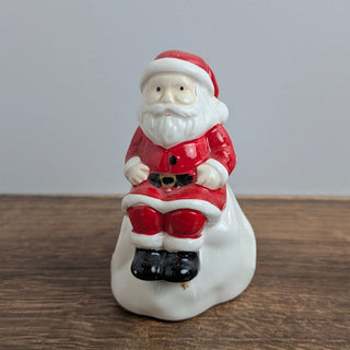 (Set of 9) Ceramic Santa Napkin Rings