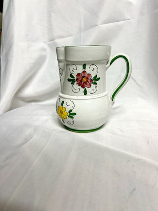 Italian Floral Pitcher (Sourced in Umbria, Italy)