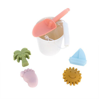 Kids Silicone Beach Bucket and Sand Toys Gift Set