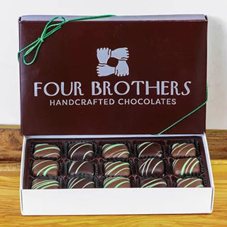 15 pc French Mint Box by Four Brothers Chocolate