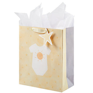 SUN MOON STARS MEDIUM Gift Bag with Baby Onesine