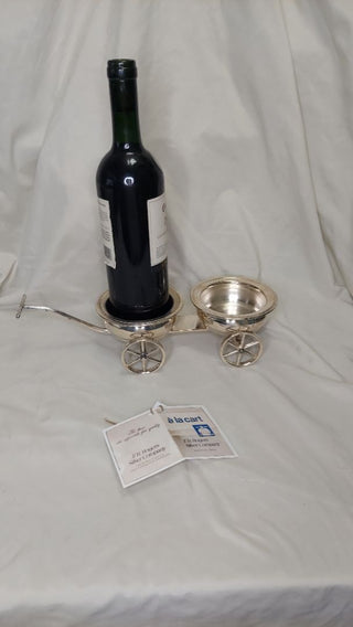 "À La Cart" Wine Wagon - wine bottle and Condiment Cart by F.B. Rogers Silver Co 1883 (T&M)