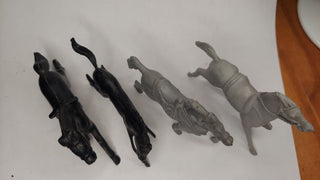 Bag of 1950-60 Military and Western Figure Plastic Horses