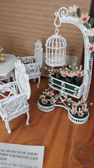 Mini Garden Furniture (metal) by The Smithsonian American history is domestic life collection (T&M)