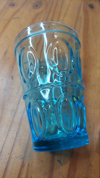 Beautiful Depression Aqua Blue Jelly Jam Glass Jar Tumbler (T&M)