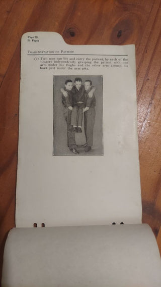 1931 FIRST AID pamphlet by American telephone and telegraph company. , vintage first aid medical pamphlet