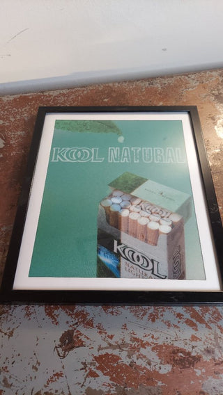 1990s "Kool Natural" tobacciana - Kool Brand Advertising Promotional Lenticular 3D Design Art