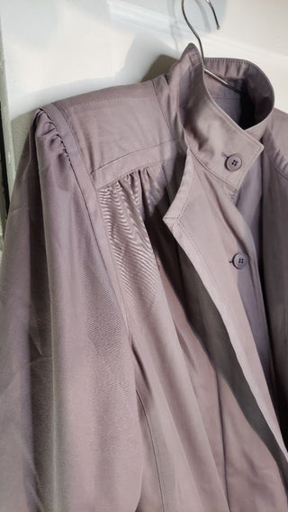 (M/L) 1979-82 Mauve Trench Coat w/removable liner by London Fog Maincoats Londontown corp.