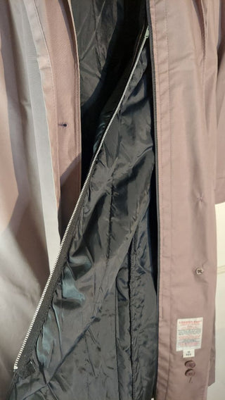 (M/L) 1979-82 Mauve Trench Coat w/removable liner by London Fog Maincoats Londontown corp.