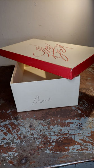 1960s Lord & Taylor Shoe Box - with original item tag - AS-IS - look online for additional photos.