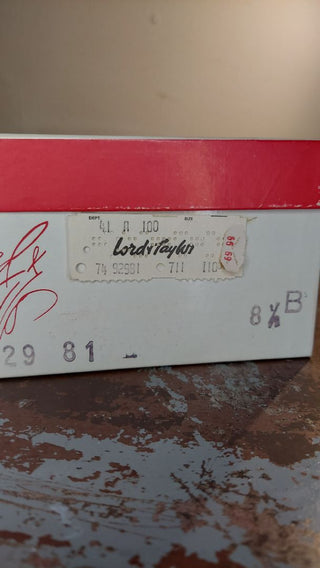 1960s Lord & Taylor Shoe Box - with original item tag - AS-IS - look online for additional photos.
