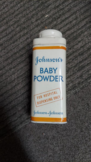 1950s - Johnson & Johnson - Hospital Baby Powder Metal Tin (As-Is) does come with some power