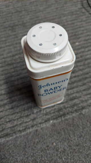 1950s - Johnson & Johnson - Hospital Baby Powder Metal Tin (As-Is) does come with some power