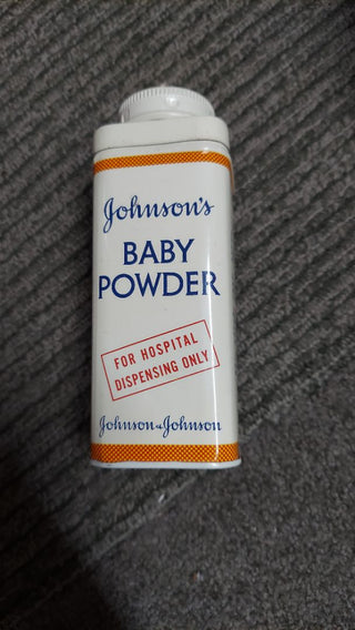 1950s - Johnson & Johnson - Hospital Baby Powder Metal Tin (As-Is) does come with some power