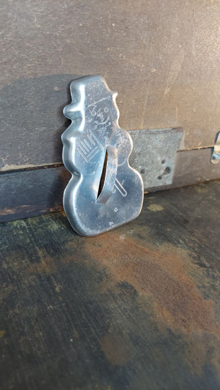 1950s Jack Frost Snow Man - aluminium cookie cutter (As-Is)