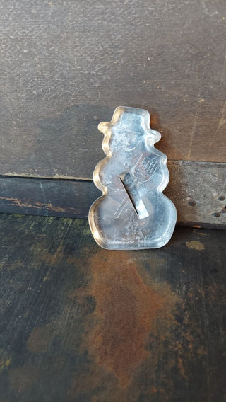 1950s Jack Frost Snow Man - aluminium cookie cutter (As-Is)