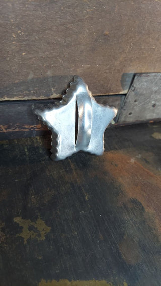 1950s Star - aluminium cookie cutter (As-Is)