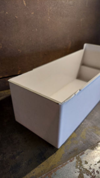 White - Beautiful Midcentury Designed Ice Cube Drawer Bin - perfect storage