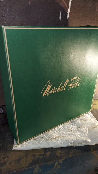 Large Green Square - Marshall Field's Gift Box with Marshall Fields & Company Tissue