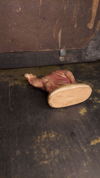 Midcentury Chalkware Standing Camel - Christmas Nativity Creche figurine. 3-1/2" Home Decor Holiday Stable Scene