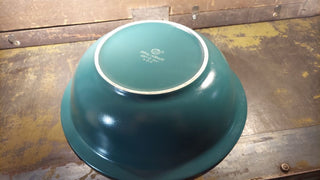 Solstice Green - Large Stoneware Serving Bowl by Pfaltzgraff USA - art pottery