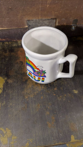 1970s MAUI - Hawaii coffee tea handled mug - Taiwan, gorgeous souvenir mug