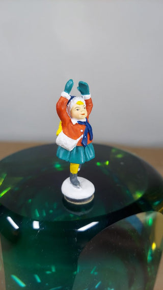 School Girl Skater - Magnetic - Department 56 Dickens Christmas Village Figurine General Village Accessory