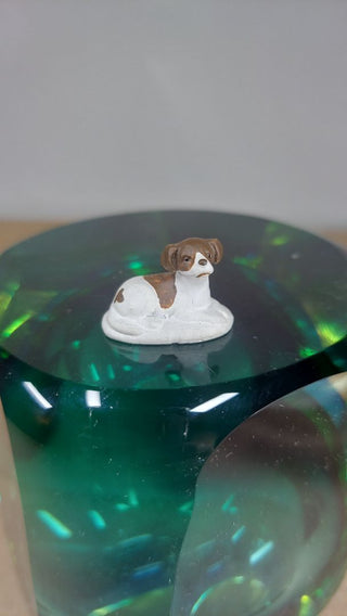 BLaying Dog - Department 56 Dickens Christmas Village Figurine General Village Accessory