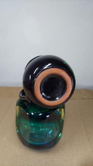 B. Hand painted Lilies - Folk Art Artisan Mexican Redware Mug (As-Is)