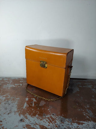 1950s Leather "Polaroid" Camera - Photography Videography Traveling Kit Box Case - fits large Land Camera 800s  (As-Is)