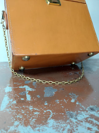 1950s Leather "Polaroid" Camera - Photography Videography Traveling Kit Box Case - fits large Land Camera 800s  (As-Is)