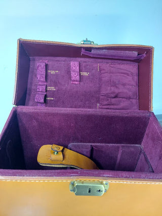 1950s Leather "Polaroid" Camera - Photography Videography Traveling Kit Box Case - fits large Land Camera 800s  (As-Is)