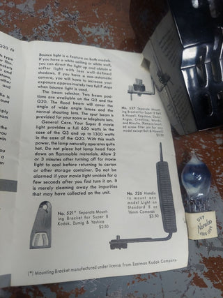 1970s Smith-Victor Super 8 and Movie Lights - Model Q20 (As-Is) untested