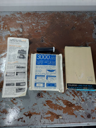1960s NOS - Polaroid Land Film Pack Type 107, 8 Picture Speed + BW. Instant film, expired 1969. (As-Is ) Has original tag - NOS= NEW OLD STOCK.