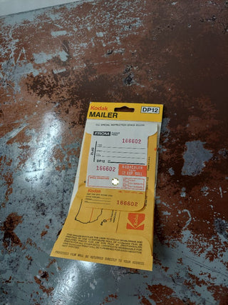 1970s Kodak Film Mailer - Develop Bag - nostalgic collectible Kodak paper advertising - decor