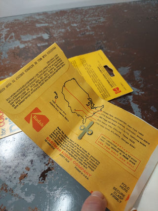 1970s Kodak Film Mailer - Develop Bag - nostalgic collectible Kodak paper advertising - decor