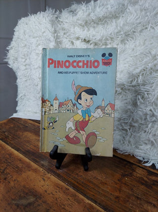 1973 Walt Disney's Pinocchio and his puppet show adventure - Disney's wonderful world of reading As-Is