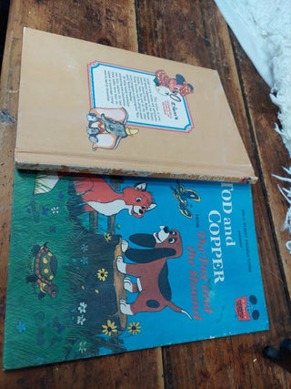 1981 Walt Disney production presents Todd and copper from the Fox and hound - Disney's wonderful world of reading As-Is