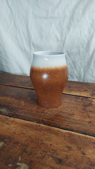 1920-38 Gorgeous Glazed Cup Vase mold #1985 by Ditmar Urbach  (Teplitz factory) - Czechoslovakia.