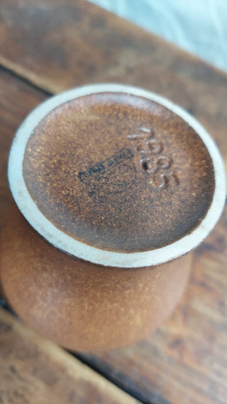 1920-38 Gorgeous Glazed Cup Vase mold #1985 by Ditmar Urbach  (Teplitz factory) - Czechoslovakia.