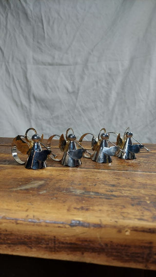 Set of 4 Silver Plated Angel Napkin holders by Regal Silver