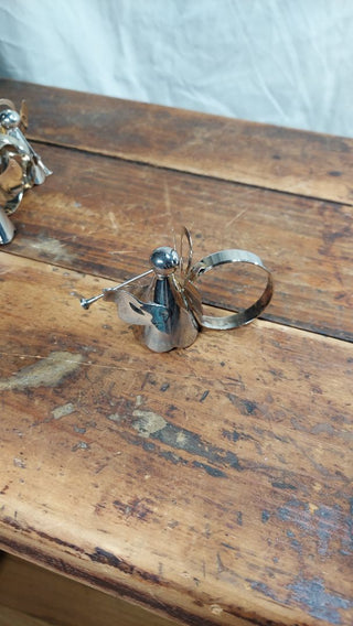 Set of 4 Silver Plated Angel Napkin holders by Regal Silver