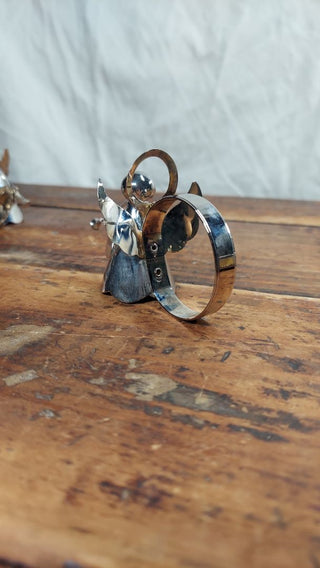 Set of 4 Silver Plated Angel Napkin holders by Regal Silver