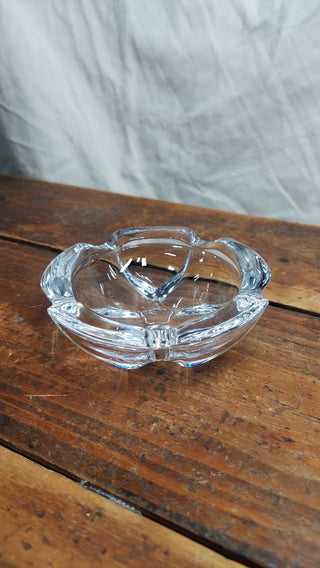 1970s Luxury Lead Crystal Cigar ashtray by Cristal D'arques France (AS-IS)