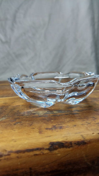 1970s Luxury Lead Crystal Cigar ashtray by Cristal D'arques France (AS-IS)